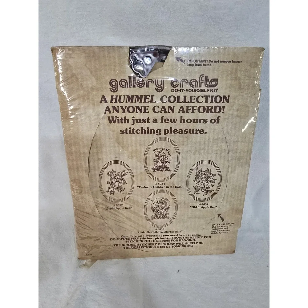 Vintage 1976 Gallery Crafts Hummel Stitchery Kit 